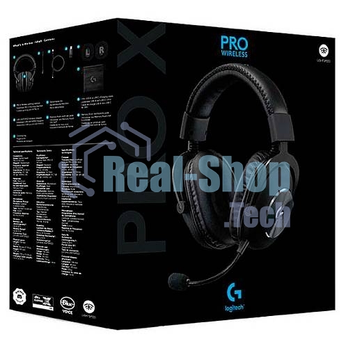 Гарнитура беспроводная/проводная Logitech Headset PRO X LIGHTSPEED Wireless Gaming черный