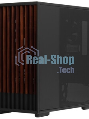 Компьютерный корпус Zalman P10 NAMU, MATX, черный, WINDOW, FRONT COVER WALNUT, 2x3.5