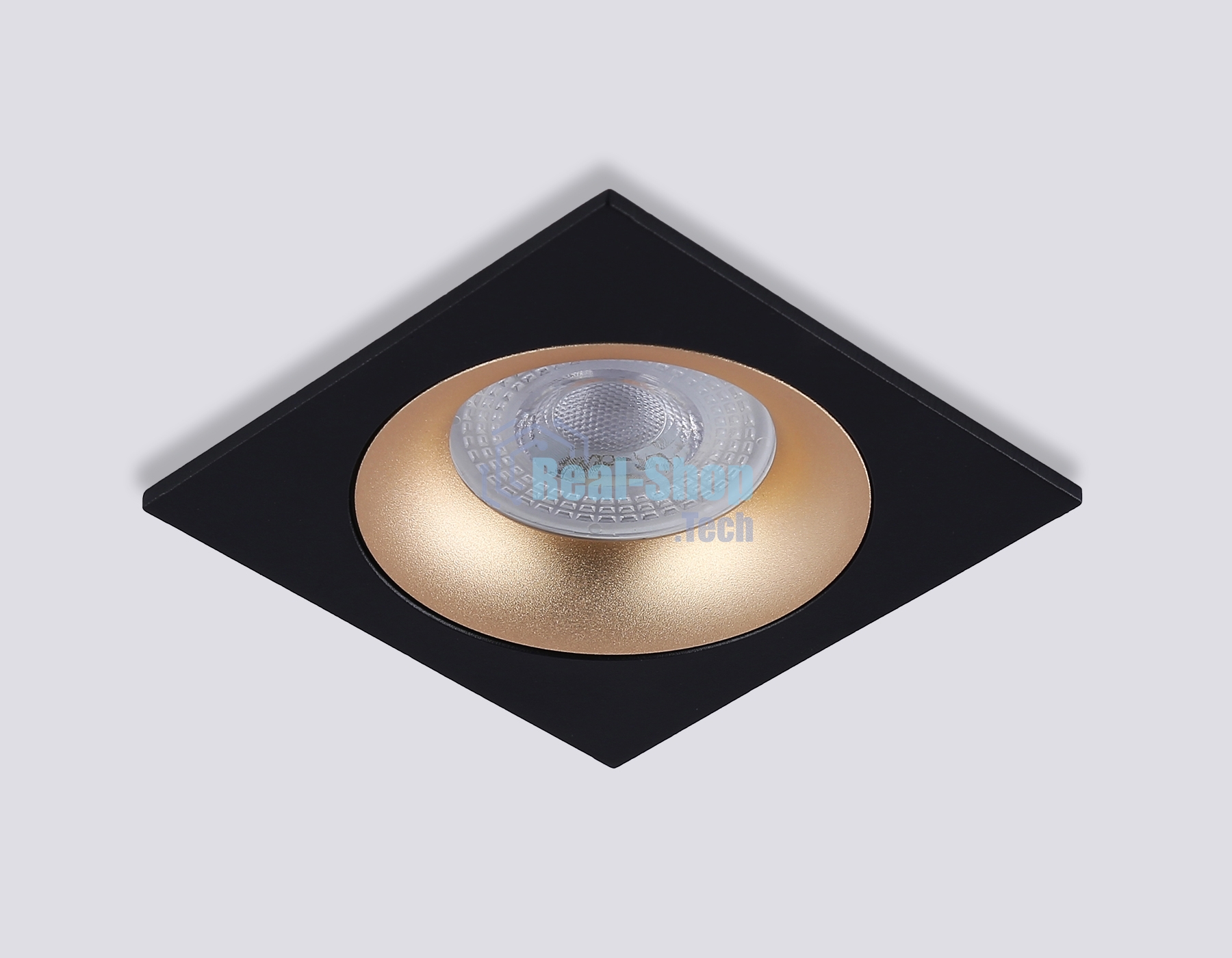 Светильник встраиваемый Ambrella light TN102730 BK/GD черный/золото GU5.3 92*92*23