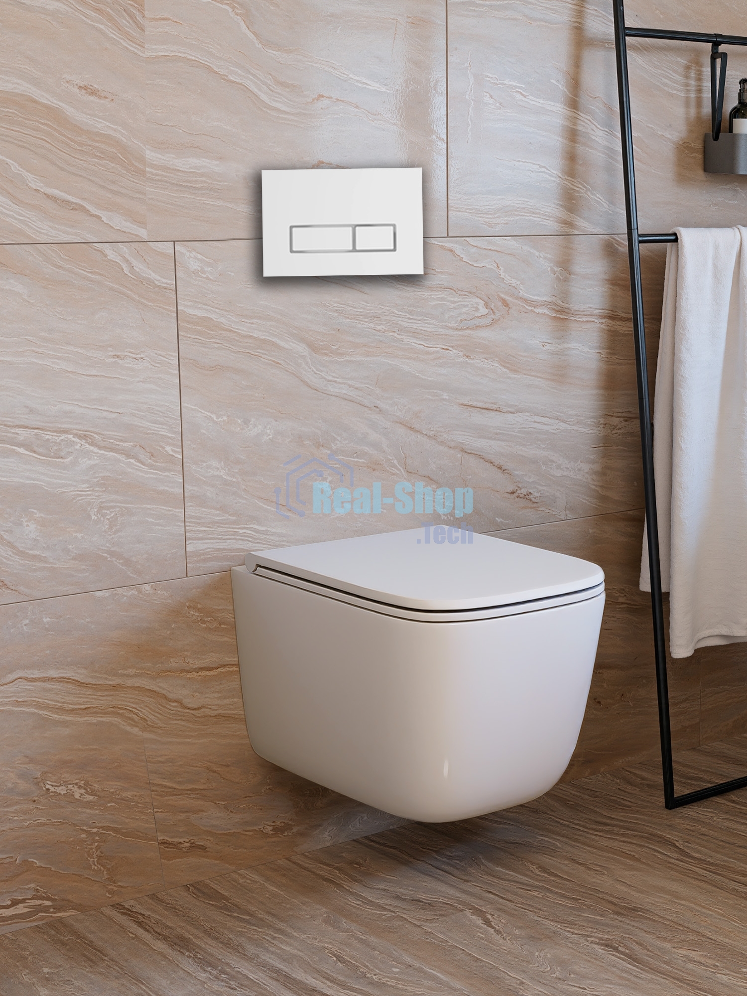 Инсталляция с унитазом комплект BAU PRO 6 в 1: унитаз подвесной безободковый торнадо Bau Dream 51х35, быстросъемное сиденье микролифт, кнопка смыва BAU Pulse, белая/хром