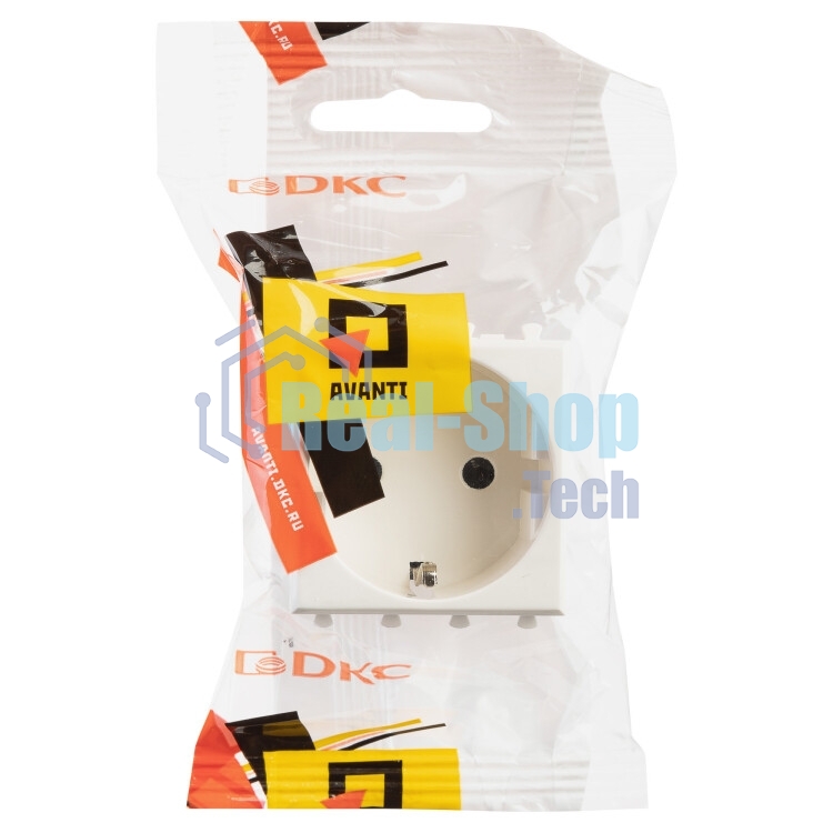 Розетка ДКС 4400002 2 мод. 2P+E Avanti 