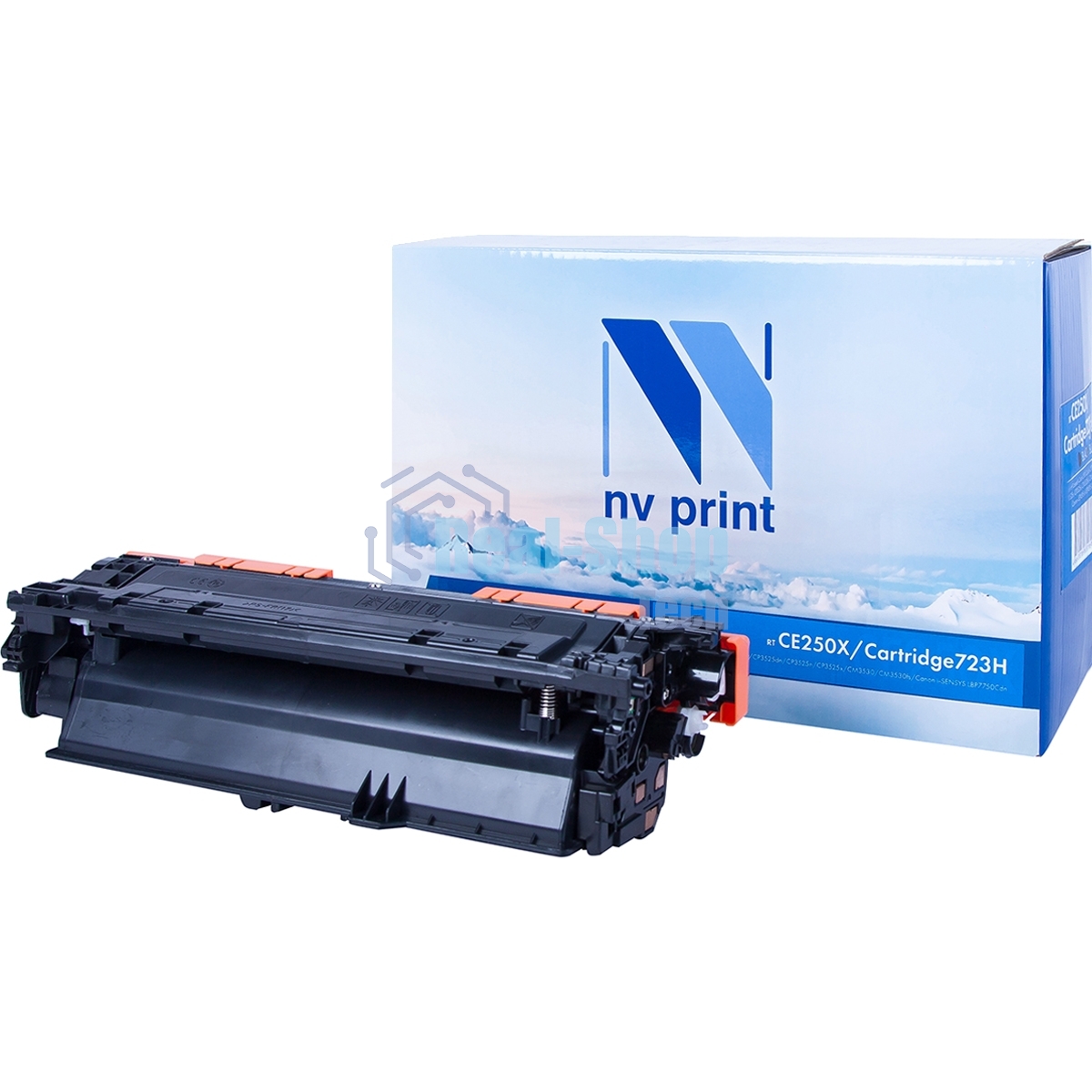 Картридж лазерный NVPrint совместимый HP CE250X черный для LJ Color CM3530/CP3525 (10500k)