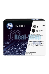 Тонер Картридж HP 81X CF281X черный для HP LJ Pro M630dn/f/h/z (25000 стр.)