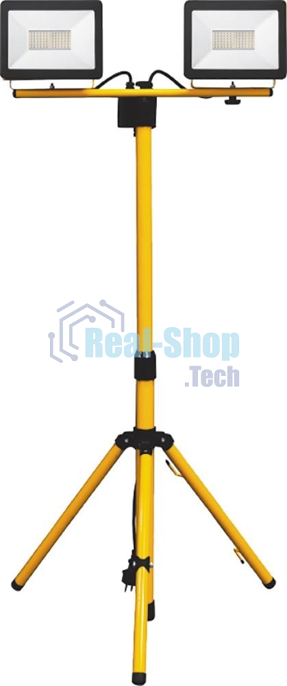 Прожектор на штативе Feron 2*30W 6400К 220V черный IP65, LL-502