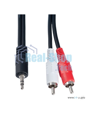 Кабель PERFEO Jack 3.5 мм вилка - 2xRCA вилка, длина 1 м