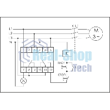 Реле контроля наличия и чередования фаз CKF-318-1 (контроль чередования; слипания фаз; регулировка верх. и нижн. порога напряжения; регулировка задержки отключения; 1 модуль; монтаж на DIN-рейке)(аналог РНПП-311М) F&F EA04.002.007