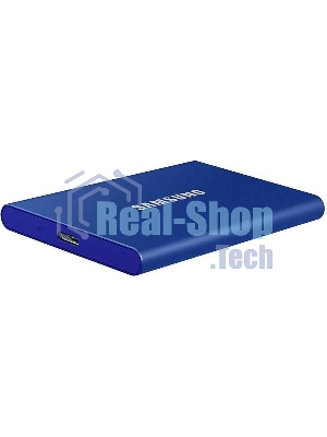 Внешний SSD Samsung T7, 2TB, USB 3.2 Gen 2 Type-C, R/W 1050/1000, синий