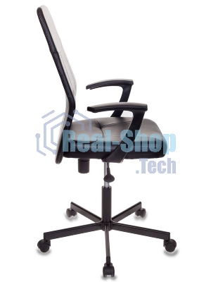 Кресло Бюрократ CH-605/BLACK черный, экокожа, 120 кг, механизм качания