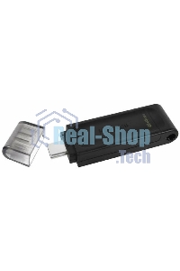 Флешка USB Kingston DataTraveler DT70 (DT70/64Gb), 64Gb, USB-C 3.2 Gen 1,  R/W 70/45, черный