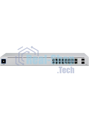 Коммутатор Ubiquiti UniFi USW-16-POE 2SFP 8PoE+ 42W управляемый