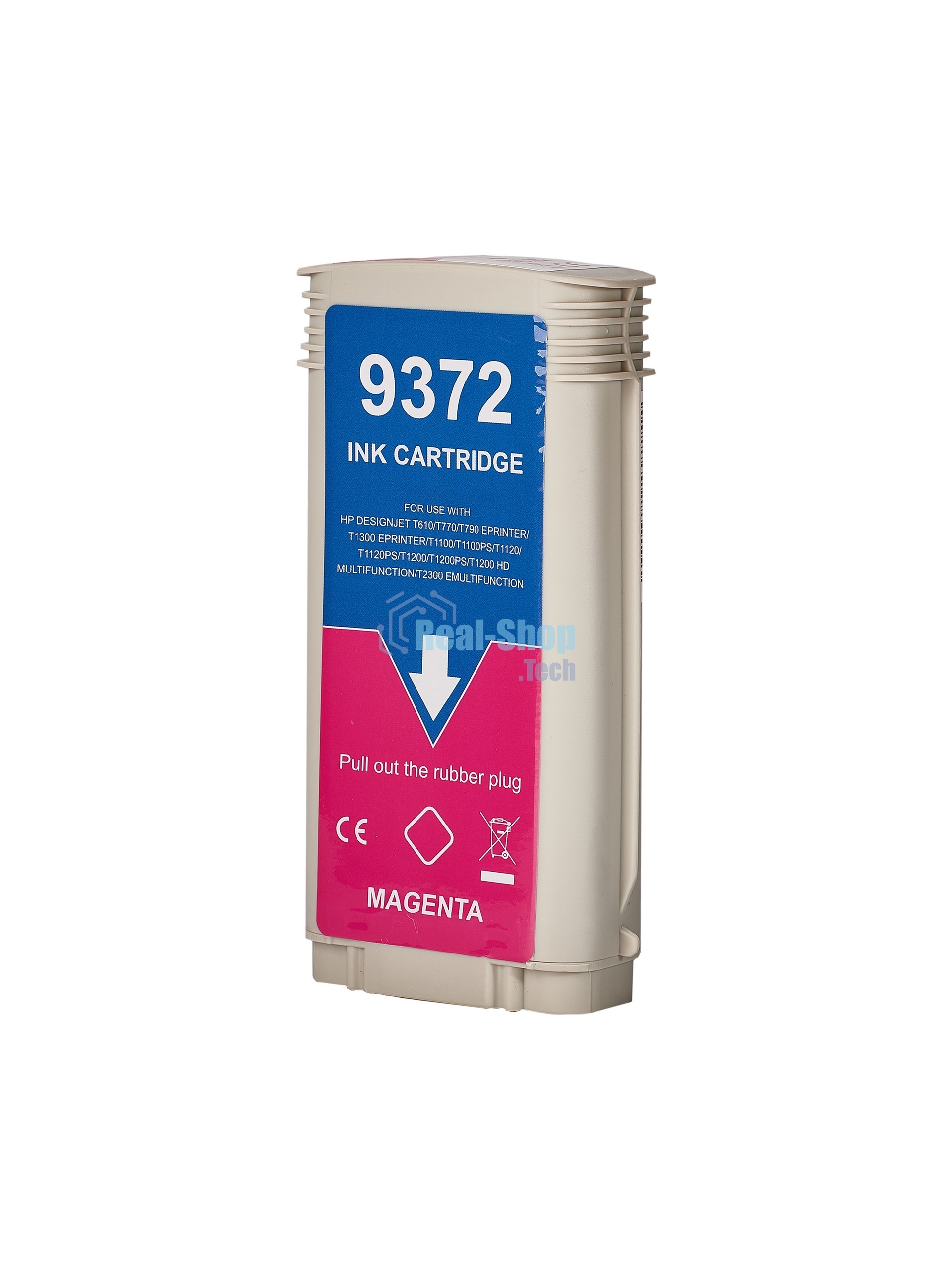 Картридж струйный Sakura C9372A (№72 Magenta) для HP, пурпурный, 130 мл.