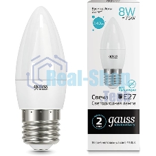 Лампа светодиодная LED Gauss Elementary Candle E27 8Вт 4100К