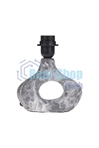 Светильник декоративный настольный Форте, основание кольцо под черный мрамор, белый абажур, цоколь Е27, 60Вт