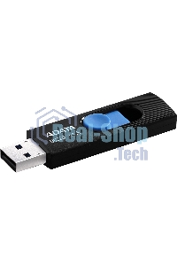 Флешка USB ADATA UV320 (AUV320-64G-RBKBL), 64Gb, USB 3.1, R/W 100/30, черный/синий