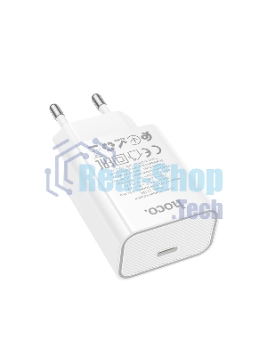 Зарядное устройство Hoco 20Вт, QC3.0/PD, Type-C, C143A, белый, блистер