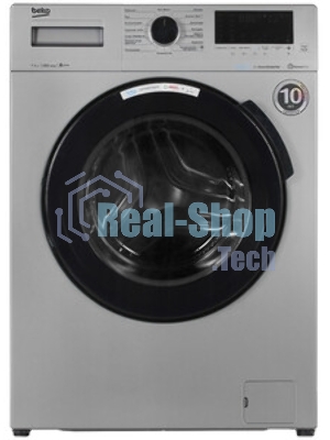 Стиральная машина Beko WSPE7H616S cеребристый, загрузка фронтальная 7,5 кг, 1200 об/мин., класс: А