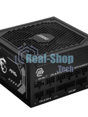 Блок питания MSI MAG A1000GL PCIE5 1000W, 80+ Gold, полностью модульный, ATX 3.0, PCIE5, RTL