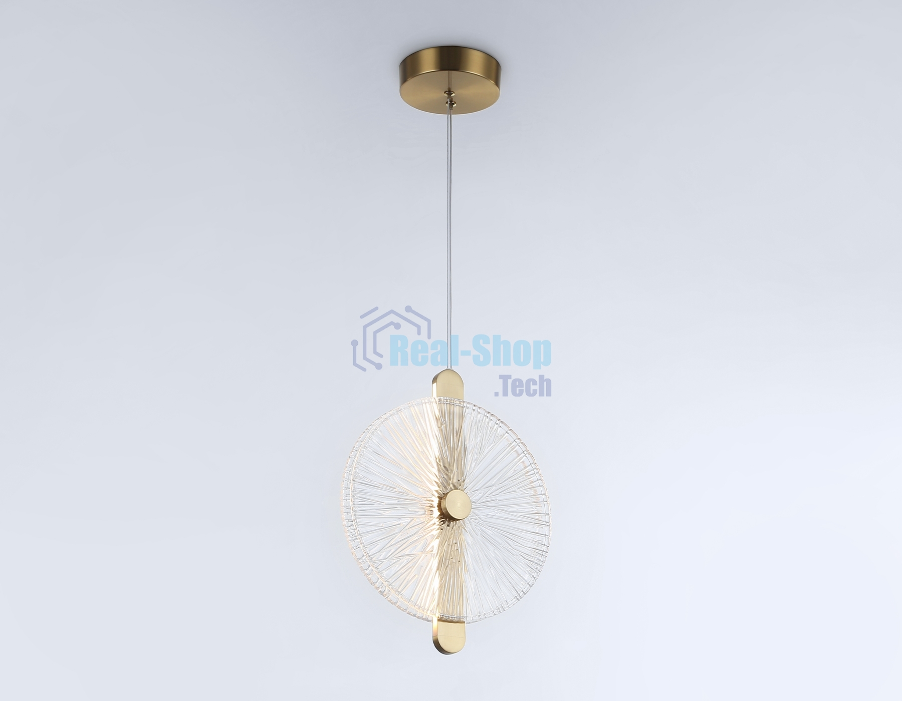 Светильник Ambrella light LH31147 BS/CL латунь/прозрачный 13W 3000K 280*60*350