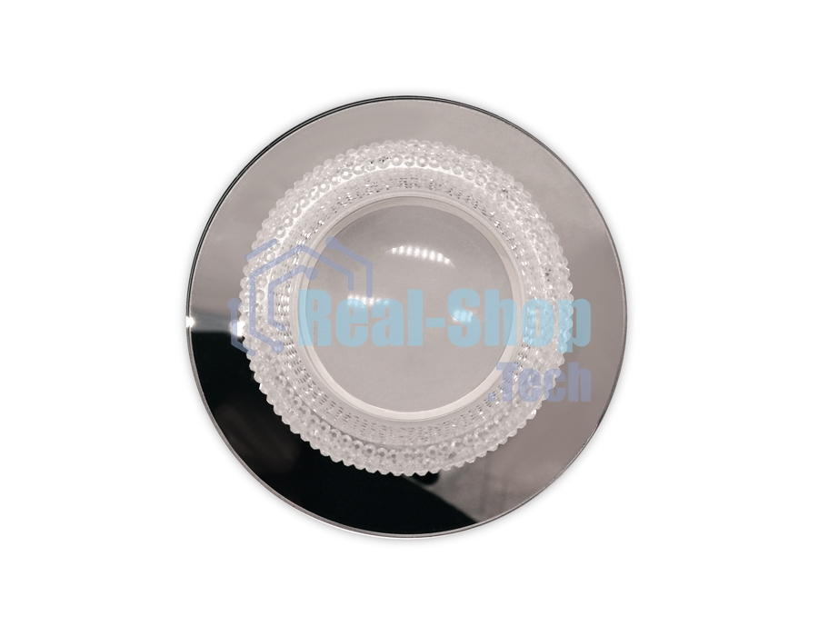 Светильник Ambrella light TN350 CH/CL хром/прозрачный GU5.3+3W (LED WHITE) D95*45