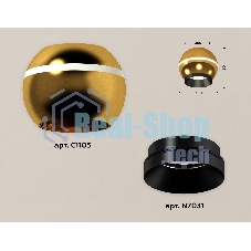 Светильник Ambrella Light XS1105001 PYG/PBK золото желтое полированное/черный полированный MR16 GU5.3 LED3W 4200K(C1105,N7031)