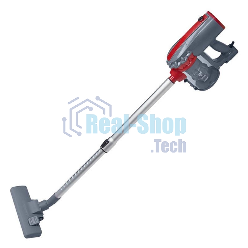 Пылесос вертикальный Galaxy GL 6255 серый/красный, питание от сети, 150 Вт, уборка сухая, пылесборник 0.8 л