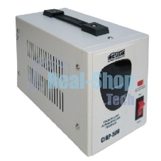 RUCELF CTAP-500VA 500ВА, диапазон 140-270,однофазный,управление релейное, дисплей,точность 220+-6%, КПД 98%.