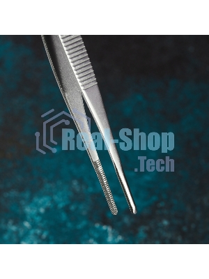 Пинцет прямой Rexant рифленый 160 мм (блистер)