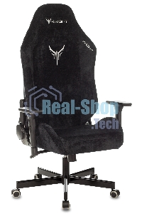 Кресло игровое Бюрократ Knight N1 Fabric черный Light-20, с подголов. крестовина металл