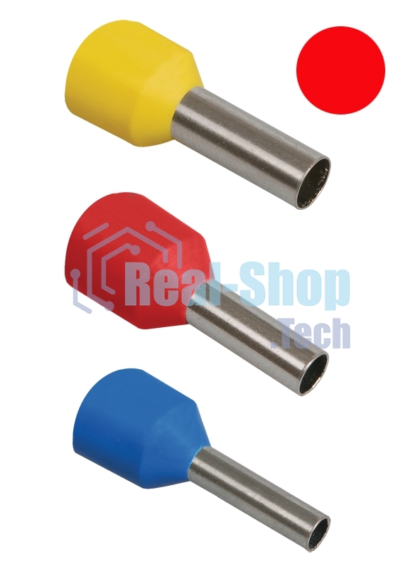 Наконечник-гильза Е1508 1.5кв.мм красн. (уп.20шт) IEK UGN10-4-D15-03-08