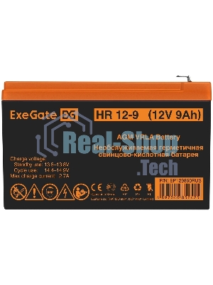 Батарея для ИБП ExeGate EP129860RUS HR 12-9/EXG1290 (12V 9Ah 1234W), клеммы F2