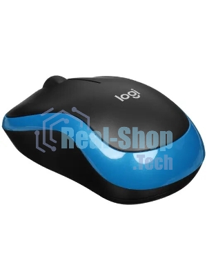 Мышь беспроводная Logitech M185 синий, 1000 dpi, радиоканал, USB, кнопки - 3