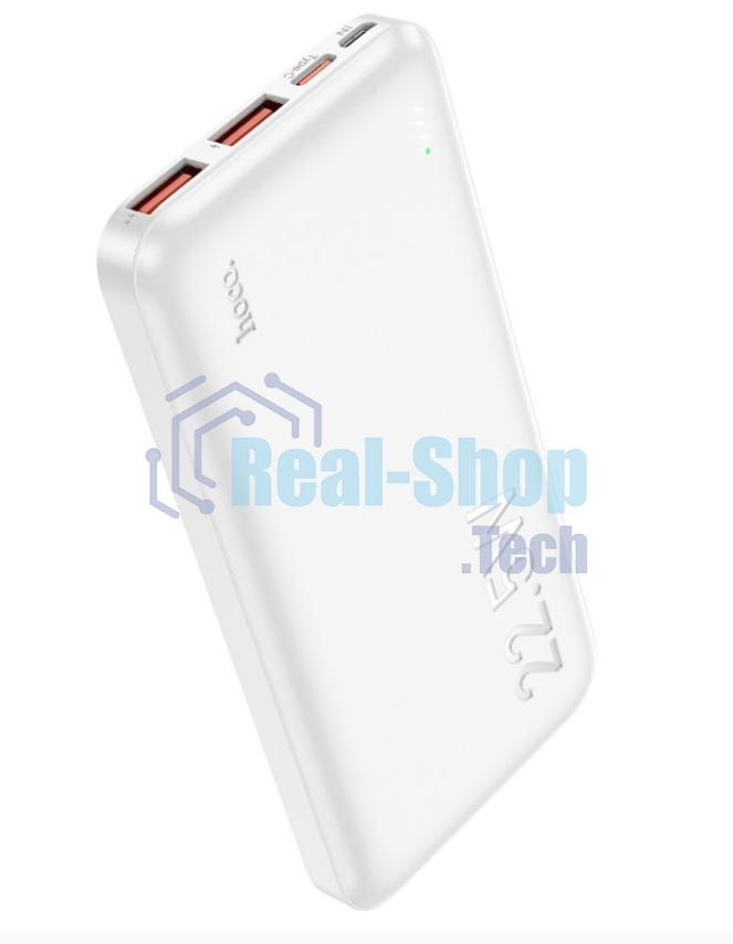 Портативный аккумулятор Hoco J101 Astute 10000mAh QC3.0/PD3.0 22.5W 5A 2xUSB-A/USB-C белый (J101 ASTUTE белый)