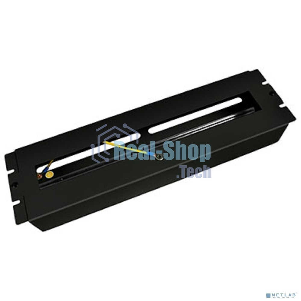 Корпус с DIN-рейкой Cabeus PS-3U-BK на 22 места, 19 дюймов, 3 юнита, цвет черный (RAL 9004)