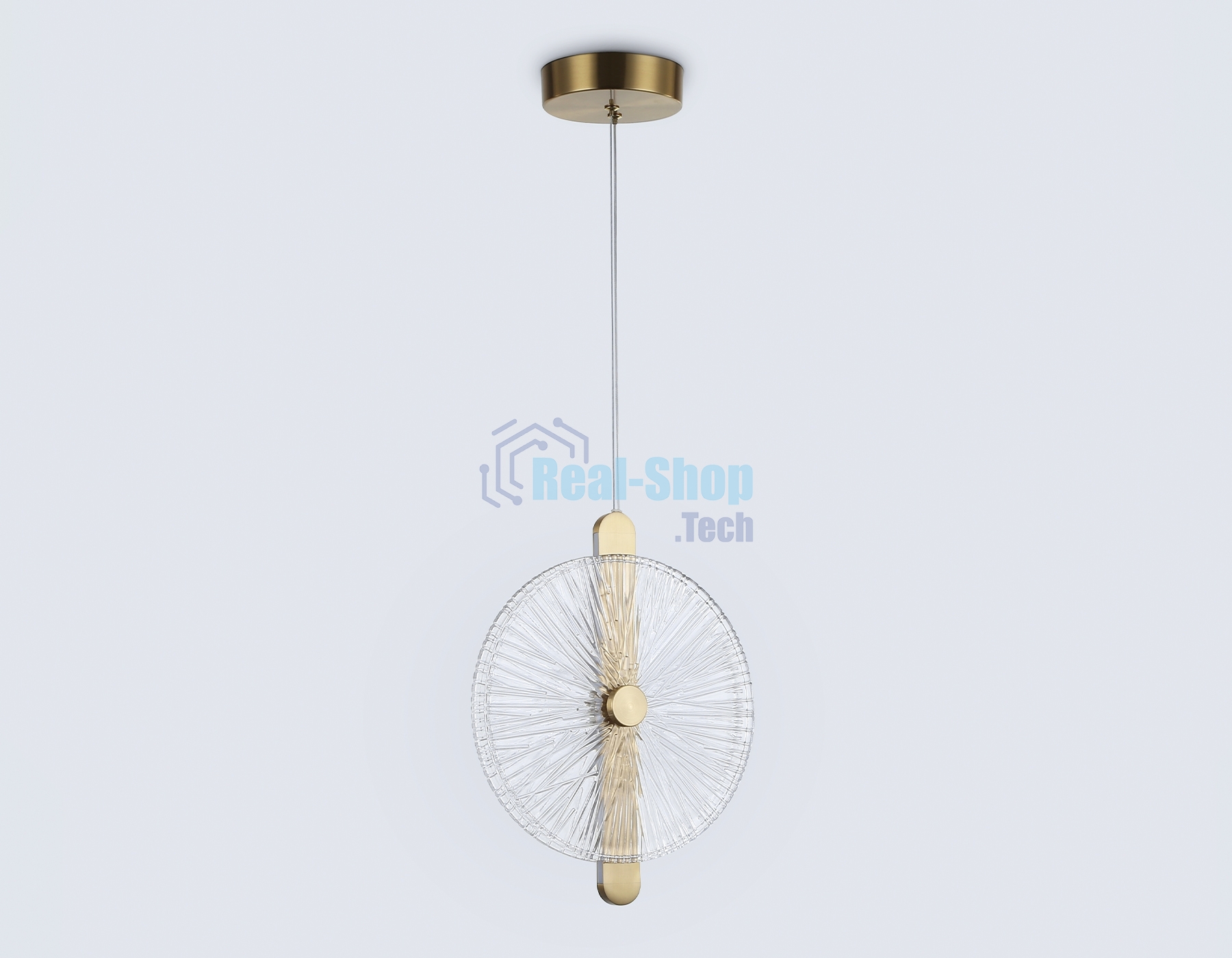 Светильник Ambrella light LH31147 BS/CL латунь/прозрачный 13W 3000K 280*60*350