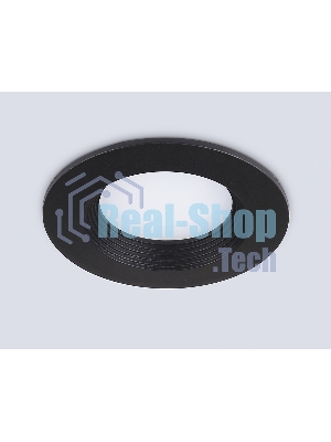 Встраиваемый точечный светильник Ambrella light TN102816 BK черный GU5.3 D80*28