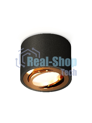 Светильник Ambrella Light XS7511004 SBK/PYG черный песок/золото желтое полированное MR16 GU5.3 (C7511, N7004)