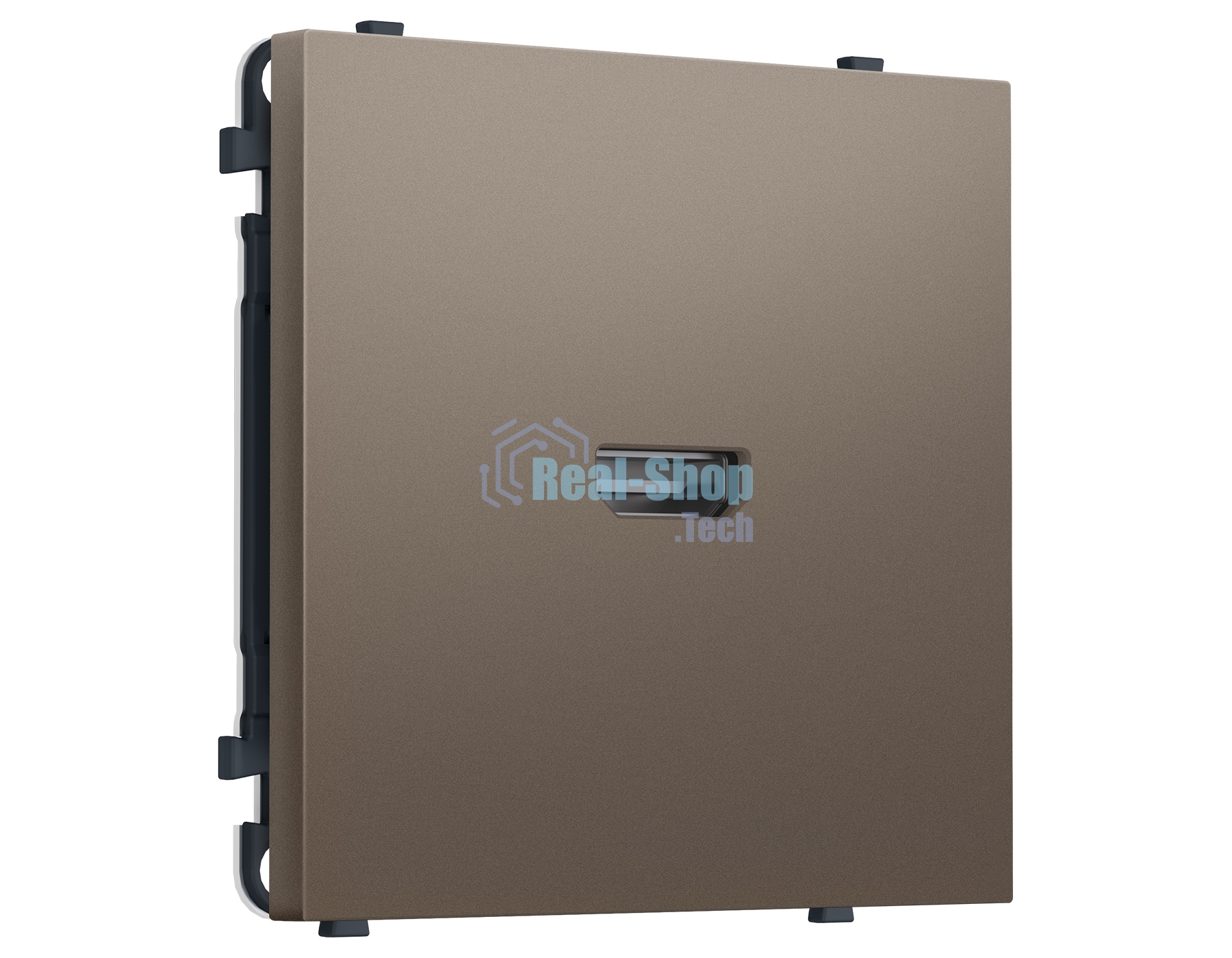 Комплект механизма розетки HDMI 2.1 SIGMA Темная бронза матовый 30V/900MS 4K-120HZ 8K-60Hz QUANT PRO (SP6440, PR223)