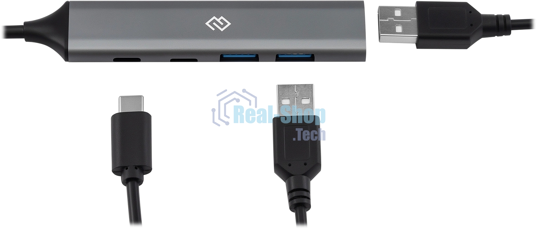 USB-концентраторы Digma DHUB-5USB-AC-3.0, USB-C, USB 3.0 USB Type-C 5 портов, USB