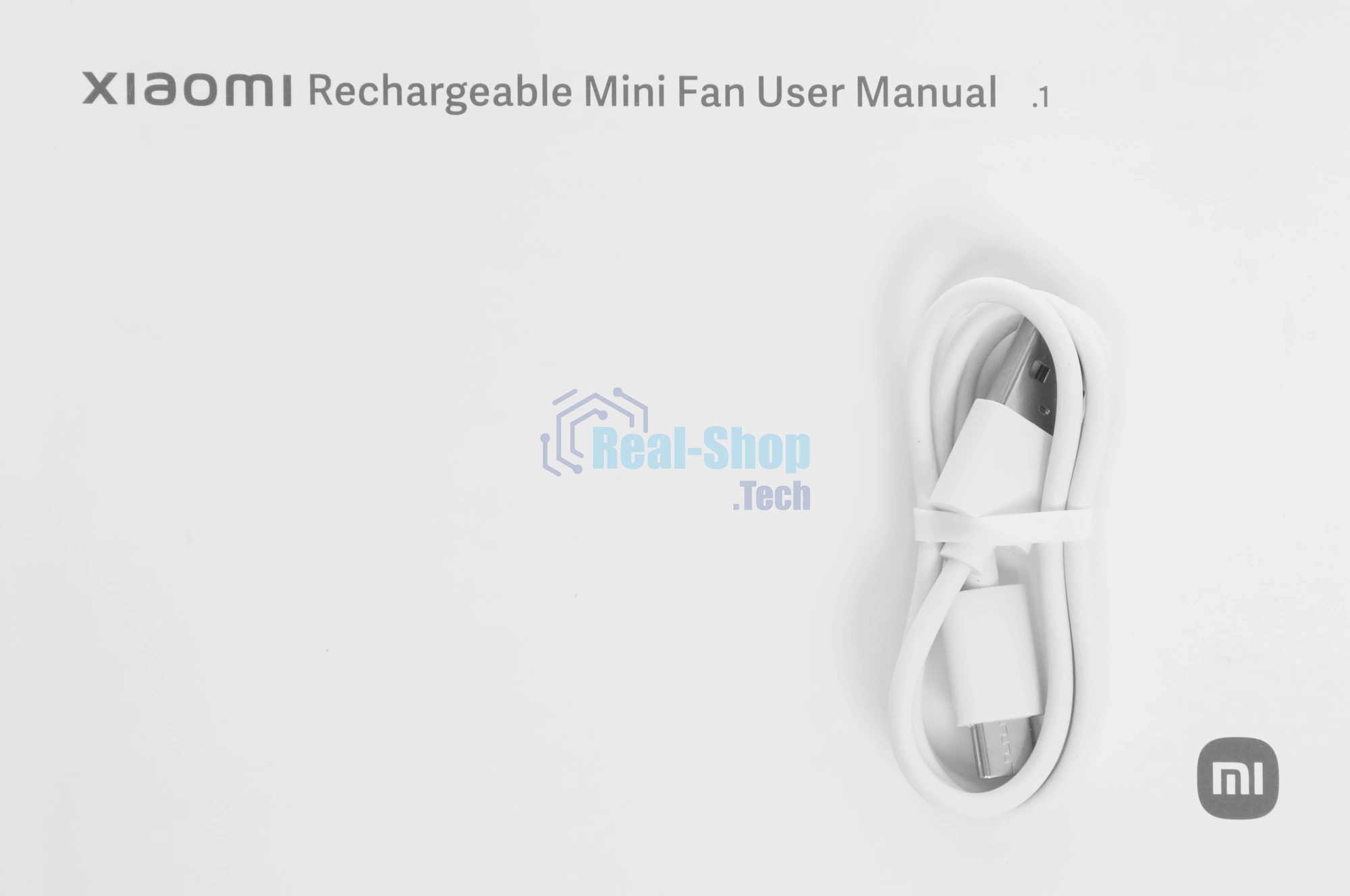 Вентилятор Xiaomi Rechargeable Mini Fan белый, настольный, 10 Вт, 4 скорости, 8.7 см