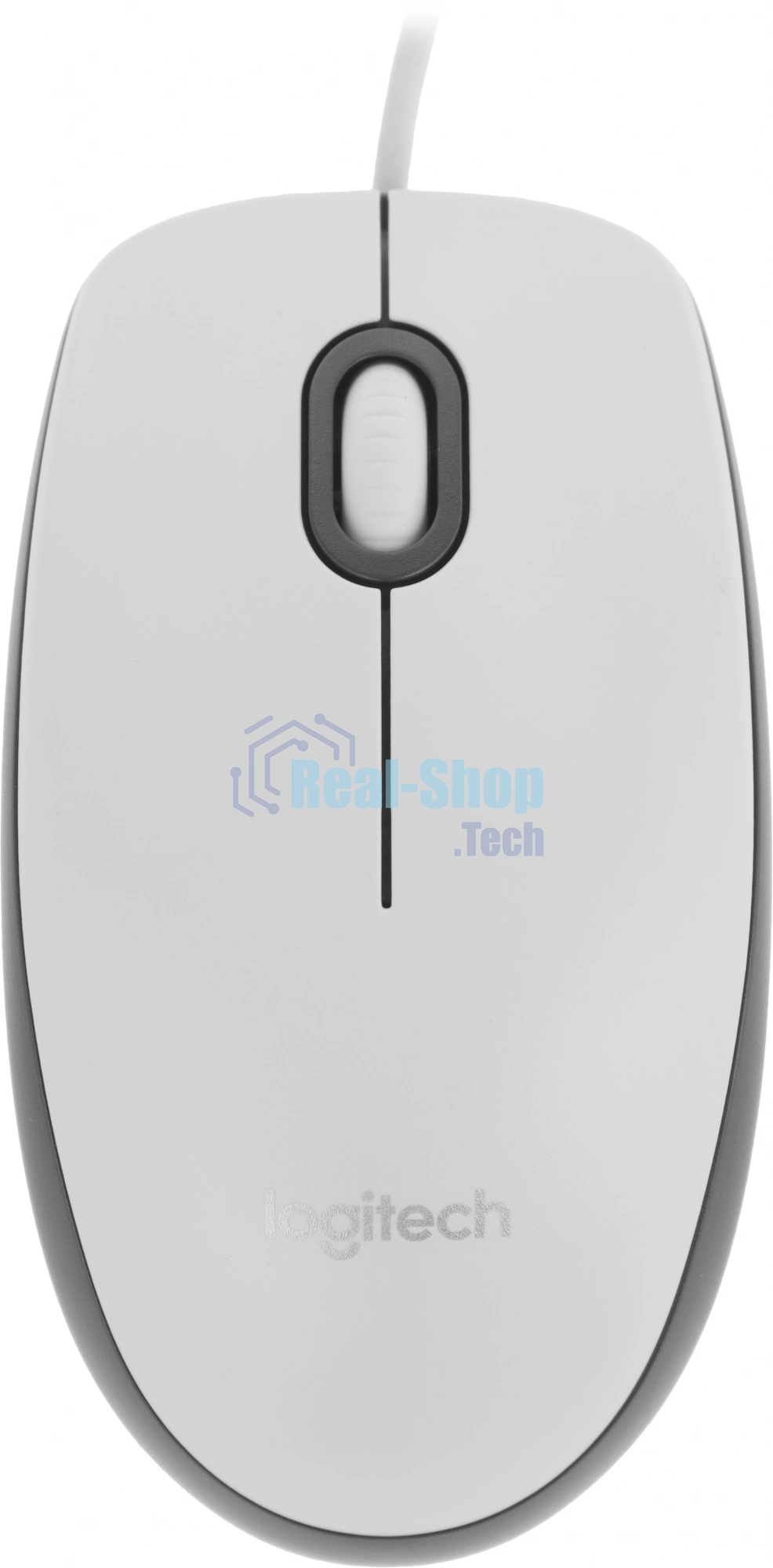 Мышь проводная Logitech M100 белый, 1000 dpi, USB, кнопки - 3