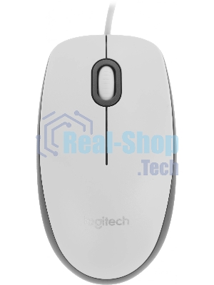 Мышь проводная Logitech M100 белый, 1000 dpi, USB, кнопки - 3