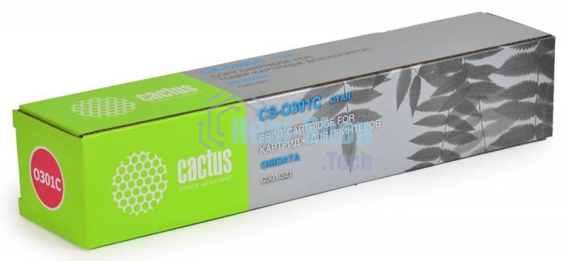Картридж лазерный Cactus CS-O301C (44973543) голубой (1500 стр.) для OKI C301/321