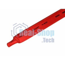 Термоусаживаемая трубка Rexant 9,0/4,5 мм, красная, упаковка 50 шт. по 1 м