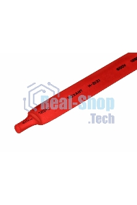 Термоусаживаемая трубка Rexant 9,0/4,5 мм, красная, упаковка 50 шт. по 1 м