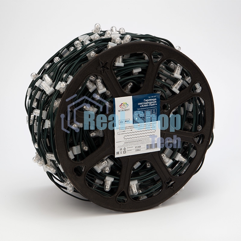 Гирлянда Neon-night LED ClipLight 12V 150 мм, цвет диодов теплый белый