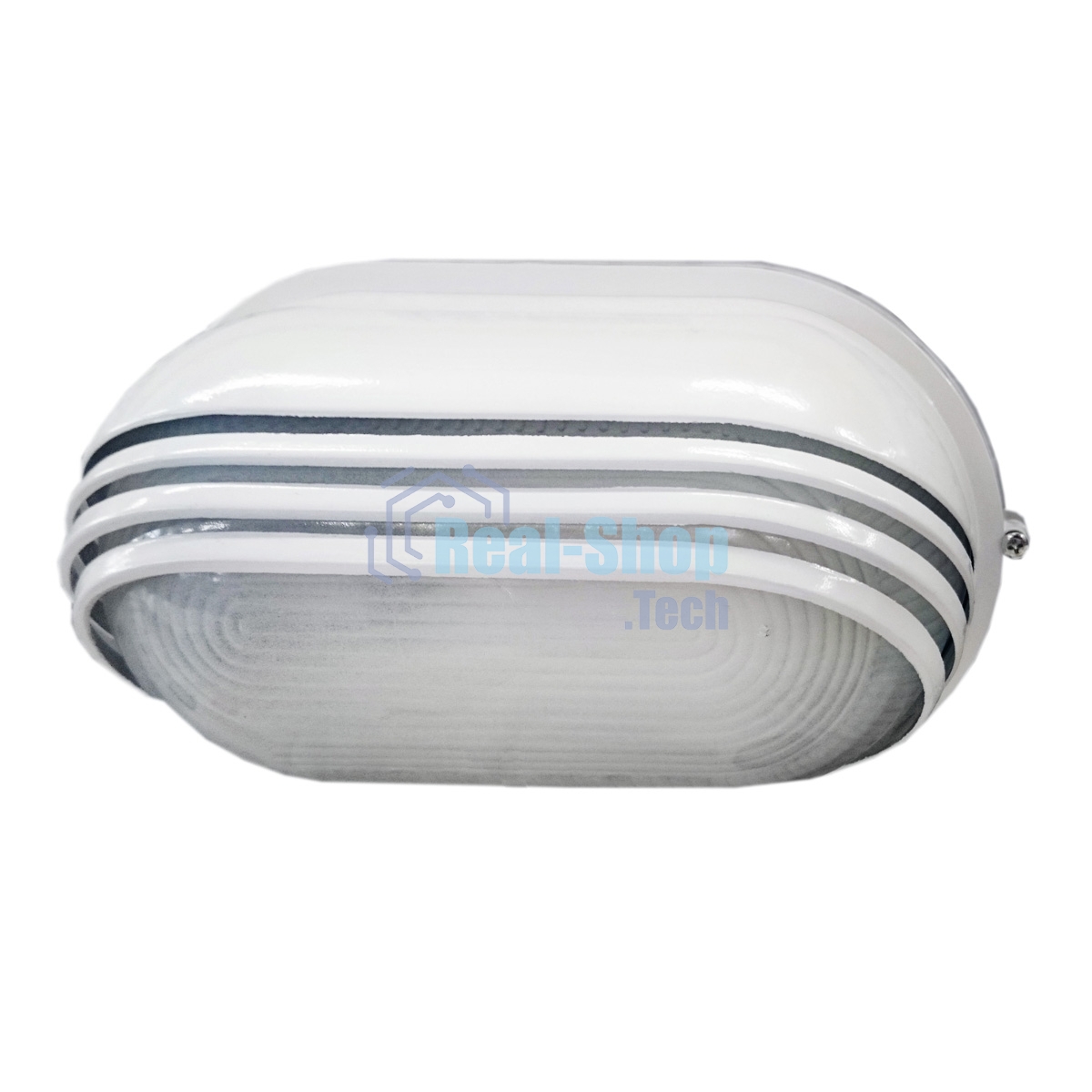 Светильник НПП 1407 60Вт E27 IP54 бел. овал ресничка ИЭК LNPP0-1407-1-060-K01