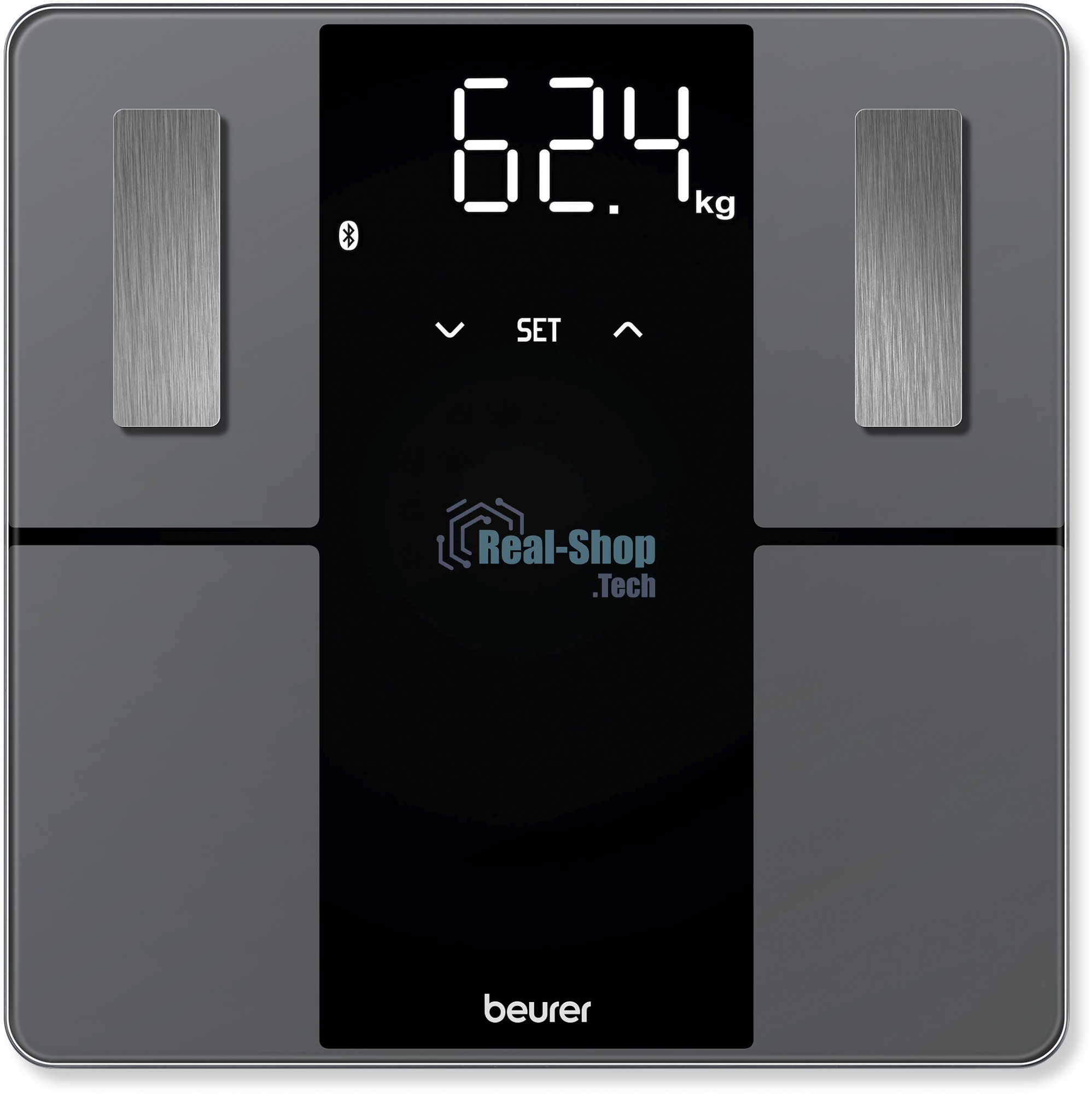 Весы напольные электронные Beurer BF 500 Super Black Edition макс.180кг черный