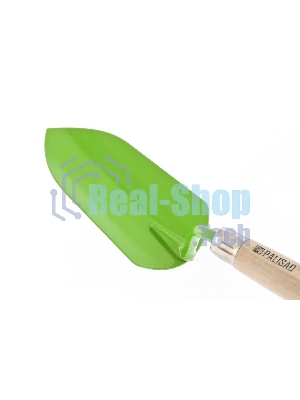 Совок посадочный широкий Palisad 95х350 мм, стальной, деревянная рукоятка