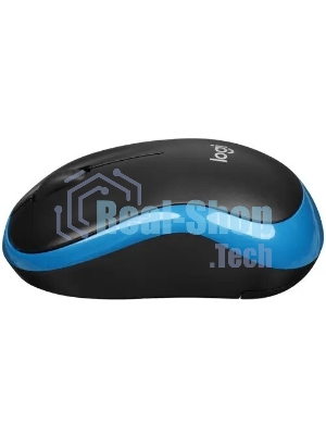 Мышь беспроводная Logitech M185 синий, 1000 dpi, радиоканал, USB, кнопки - 3