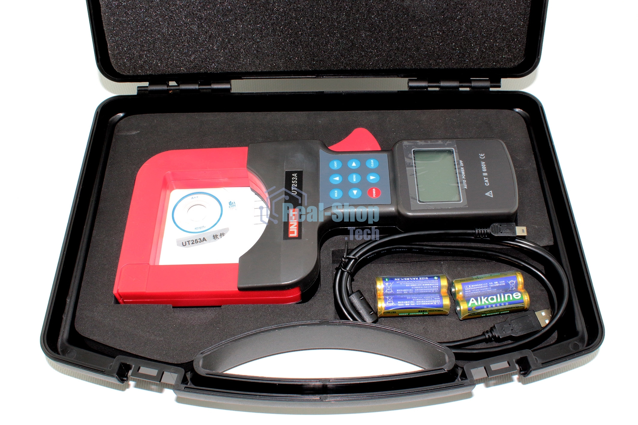 Токоизмерительные клещи UT253A, 600В, 1200А, 60МОм, увеличенные зажимы